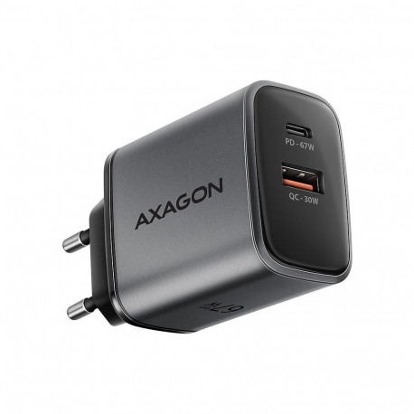 Axagon MOBILE CHARGER WALL USB 67W/GAN 2PORT ACU-PQ67