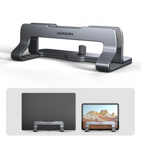 Axagon NB ACC STAND 10"-17.3"/VERT. ALUMINUM STND-VG