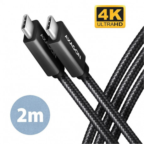 Axagon CABLE USB-C TO USB-C 2M 100W/BLACK BUCM32-CM20AB