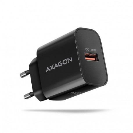 Axagon MOBILE CHARGER WALL USB 18W/1PORT BLACK ACU-QC18