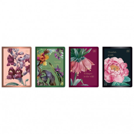 Kaustik A5 60 lehte, jooneline, 70 g/m², Metallic Grandiflora assortii, Interdruk