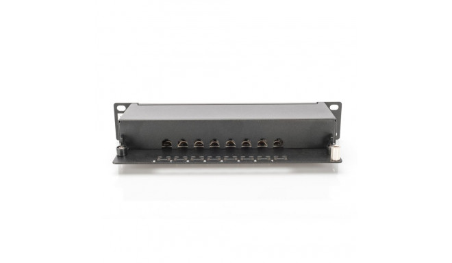 DIGITUS Patch panel,CAT6,10",8xSTP RJ45,black