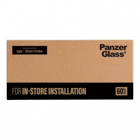 "PanzerGlass Screen Protector iPhone 17 Pro Max / Ultra-Wide Fit w. Fastfit installation machine"