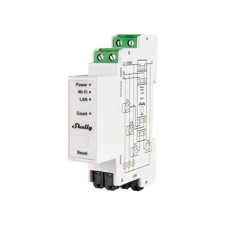 Shelly PRO 3EM 120A 3-way WiFi/Bluetooth/Matter Electricity Meter