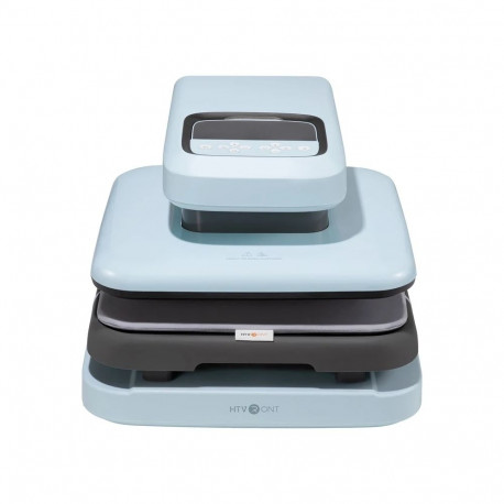 HTVRONT Auto 2 Digit Heat Transfer Press (Light Blue)