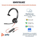 HP Poly peakomplekt Blackwire 3310 Microsoft Teamsi sertifikaadiga, ühe kõrvaga, USB-C + USB-C/A ada