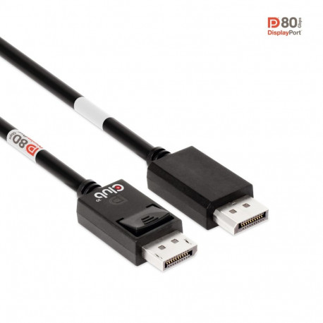 CLUB3D kaabel DisplayPort 2.1 kahesuunaline VESA DP80 sertifitseeritud 4K240Hz, 8K60Hz või 10K30Hz M