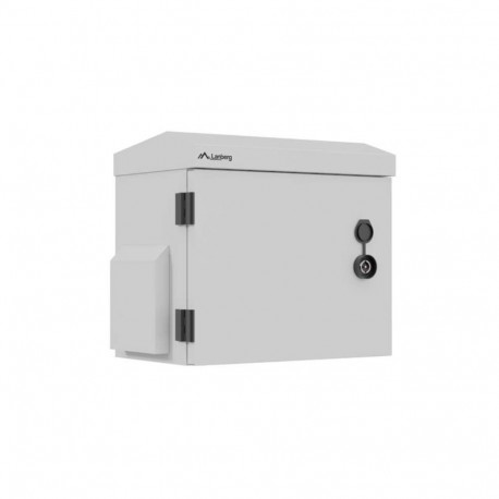 10" IP55 Outdoor Wall/Pole-Mount Rack Cabinet, 320 ? 220 ? 300 mm, Grey (Assembled)
