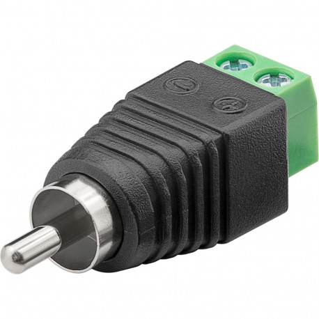 Goobay klemmiplokk 2-pin > RCA pistik (10 tk)