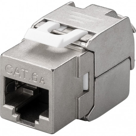 Goobay Keystone moodul RJ45 CAT 6A, STP, 500 MHz, Slim-Line