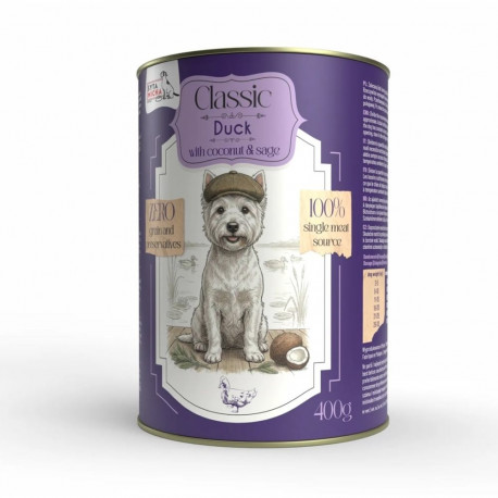 SYTA MICHA Classic Mono Duck with coconut - wet dog food - 400g