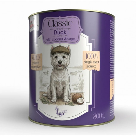SYTA MICHA Classic Mono Duck with coconut - wet dog food - 800g