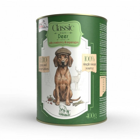 SYTA MICHA Classic Mono Deer with cranberries - wet dog food - 400g
