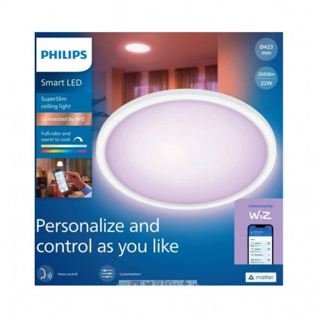 PHI LED-valgusti WFB 22W 827-65 RGB CT üliõhuke