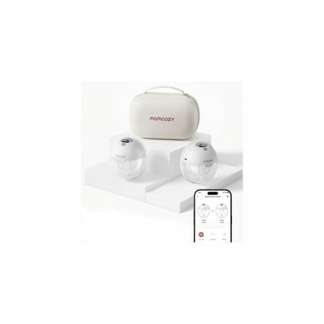 Momcozy rinnapump M5 rakenduse juhtimisega, topeltkomplekt, hall