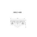 CEILING LIGHT BISEL 50012-400 4XE14/LED