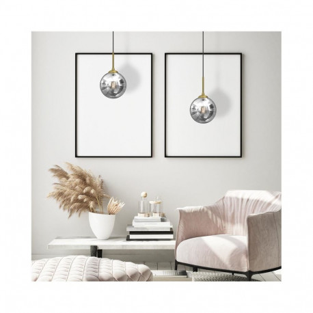PENDANT LIGHT BURSA E14 BLACK/GOLD