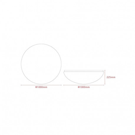 LED PLAFOND STARS  CMLED-322A-90W 100CM