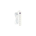 Extension cord 3m, 6 sockets, with switch