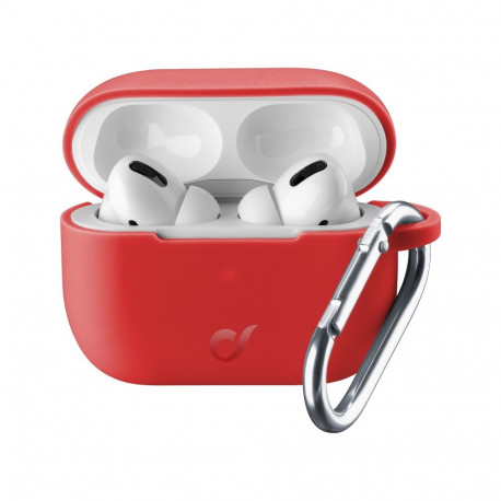 Airpods Pro laadimiskarbiümbris Cellular Line Bounce, punane