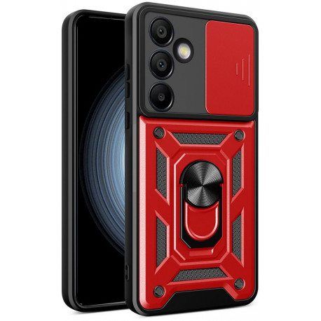 Hurtel kaitseümbris Hybrid Armor Camshield Samsung Galaxy A26, punane