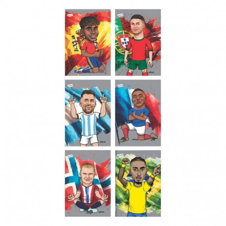 Kaustik A4 40l. 5x5 Football Icons, assortii
