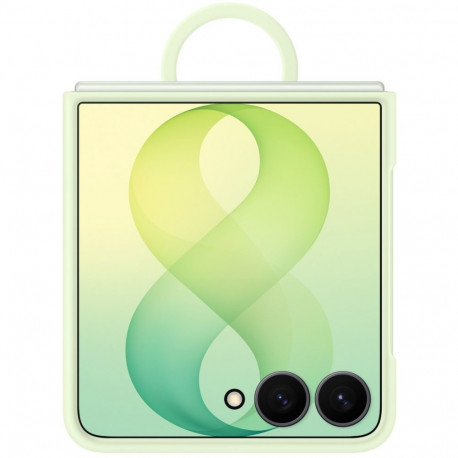 Mobiili tagakaas Samsung Galaxy Z Flip8 Silikoon Ring Magnet, roheline