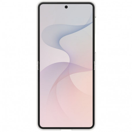 Mobiili tagakaas Samsung Galaxy Z Flip8 Silikoon Ring Magnet, valge