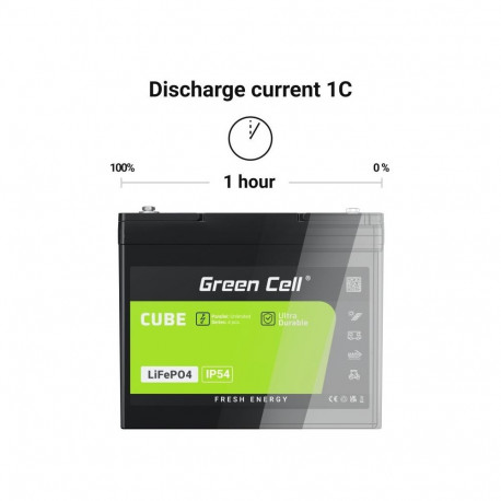 Battery - Green Cell LFPGC12V10AH 12.8V 10Ah LiFePO4