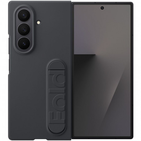 Mobiili tagakaas Samsung Galaxy Fold7, silikoon, must
