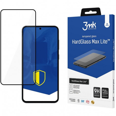 Kaitseklaas 3MK Galaxy S25+ Hardglass Max Lite, must