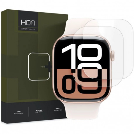 Kella kaitsekile Hofi Apple Watch 10 42mm Hydroflex Pro+, 2tk