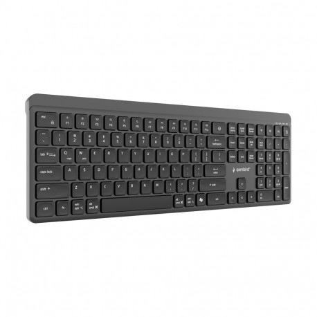 GEMBIRD Dual-mode pro-business slim wireless keyboard 2.4G+BT US layout