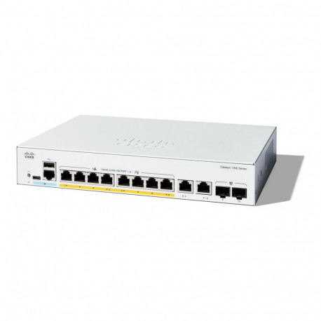 CISCO Catalyst 1300 8-port GE Full PoE 2x1G Combo