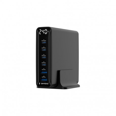 GEMBIRD 6-port 240 W GaN USB fast charger black