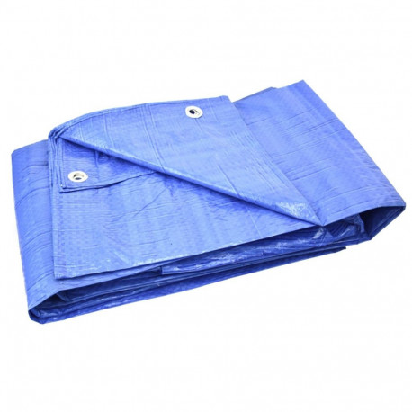 Geko G01960 Tarpaulin 6x8m +/-5%, waterproof, mold-resistant, washable, aluminum eyelets at 1m inter