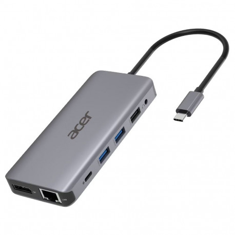 "D Acer 12-in-1 Type-C Dockingstation silver grey"
