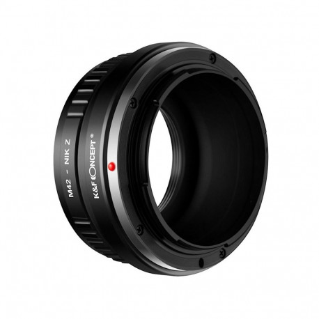 Adapter - K&F Concept M42 Bajoneto To Nikon Z-Mount Lens Adapter, Aluminum Construction, Black