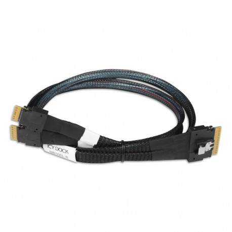 Icy Dock SAS-kaabel MB306L-B 0.5m, must