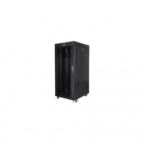 Lanberg Rack cabinet 19" free-standing 27U/800x1200 (flat pack) with glass door lCD, black |