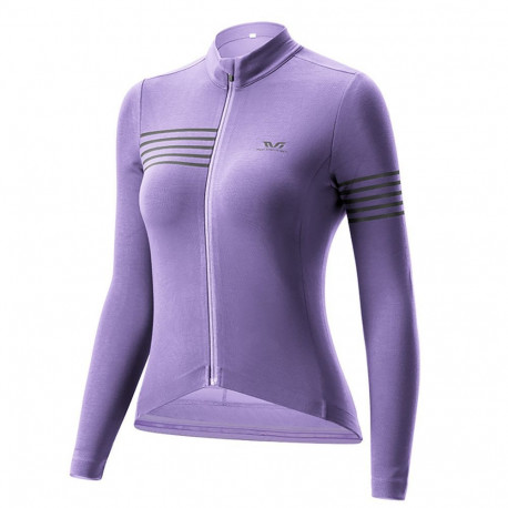 Rockbros Rockbros YPW065 TVI Women's Long Sleeve Cycling Jersey Fall/Winter S - Purple