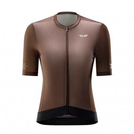 Rockbros Rockbros 15110007003 TVI Women's Short Sleeve Cycling Jersey S - Brown