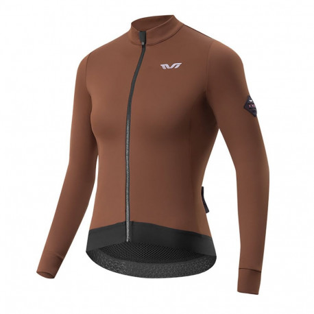 Rockbros Rockbros YDWT006 TVI women's cycling jersey insulated autumn/winter M - brown