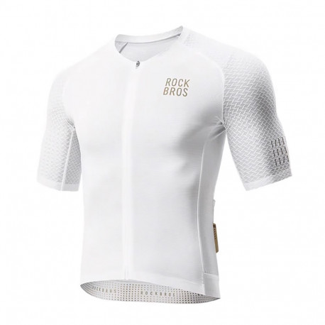 Rockbros Rockbros YDDX011 Diamond Short Sleeve Cycling Jersey Size L - White