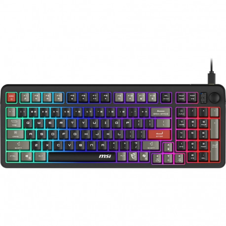 MSI FORGE GK110 US  Gaming keyboard  Wired  US  Black  USB 2.0  Membrane