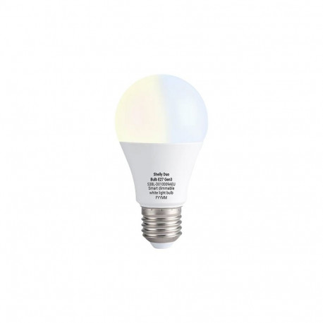 SHELLY Duo Bulb E27 Gen3 WiFi Bluetooth Tunable White Dimmable Smart Bulb // S3BL-D010009AEU