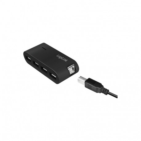 LogiLink USB-jaotur UA0085 USB 2.0 4-pordiline 4xUSB 2.0 toiteadapteriga