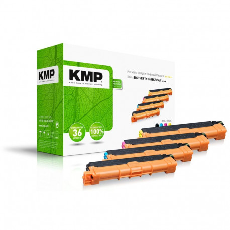 KMP multipakk 1268,0005, must, tsüaan, magenta, kollane, asendab Brother TN243BK, TN243C, TN243M, TN