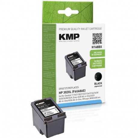 "KMP 1745,4001 black pigm. ink ersetzt HP302XL (F6U68AE)"