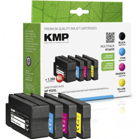"KMP 1747,4005 MultiPack black, cyan, magenta, yellow pigm. ink ersetzt HP953XL (3HZ52AE)"